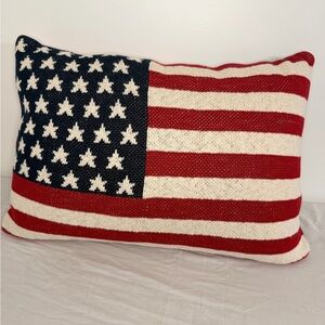 Brooks Brothers Knit American Flag Pillow – Patriotic Home Decor